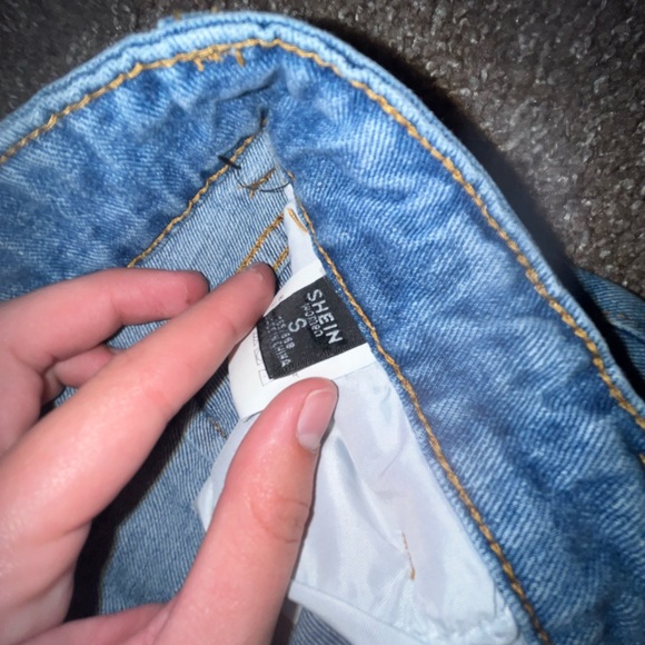 Blue Shein Long Wideleg Jeans - Picture 3 of 3